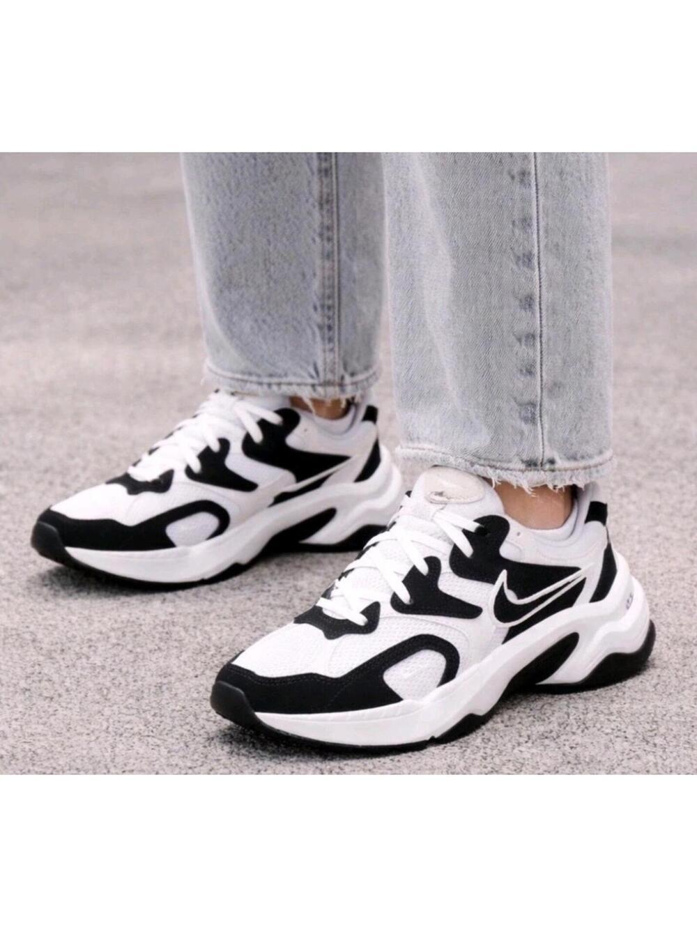 NIKE AL8 White Black Sneakers Shoes Athletic FJ3794-104 Women's Size 12